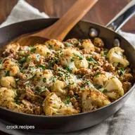 OnePan Garlic Butter Ground Turkey with Cauliflower Ready in 35 Minutes