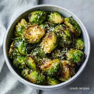 Roasted Brussel Sprout Recipe with Garlic and Parmesan for 4 Servings
