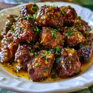 Garlic Parmesan Steak Bites for 6