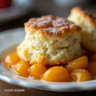 Golden Apricot Cobbler My Familys Buttermilk Biscuit Recipe