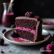The Midnight Bloom Rich Chocolate Blackberry Gothic Halloween Cake