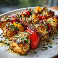 Greek Chicken Kabobs: Grilled with Yogurt Marinade