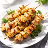 Greek Chicken Skewers Easy High Protein Recipe