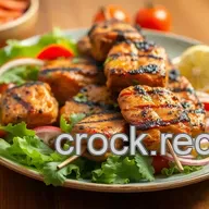 Easy & Juicy Grill Chicken Kebabs with Fresh Salad: My Fail-Proof Herb Glazed Method