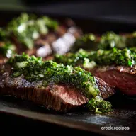 Healthy Steak Recipes Grilled Flank with Chimichurri