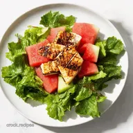 Grilled Halloumi Salad My Easy Watermelon Recipe