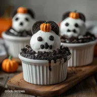 Healthy Halloween Dirt Cup Easy Spooky Dessert Idea with Chocolate Pudding in 50 Minutes