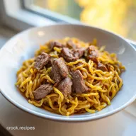 Beef and Noodles for 6 Servings