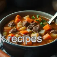 Hearty Vegetable Beef Soup Crock Pot Recipe &ndash; Cozy Slow Cooker Classic