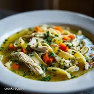 Homemade Chicken Noodle Soup: Velvety Broth