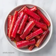 Honey Stewed Rhubarb for 4 Servings