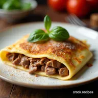 Hungarian Hortob&aacute;gyi Pancakes BeefFilled Crepe Delight