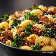 Pasta with Hot Italian Sausage and Kale: Easy, Creamy, 40-Minute Recipe.