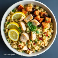 Healthy Instant Pot Lemon Herb Chicken Quinoa Bowl