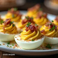 The Proper Kick Jalape&ntilde;o Popper Deviled Eggs with Bacon