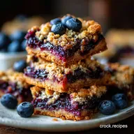 Keto Blueberry Jamboree LowCarb Crumble Bars 5g Net Carbs