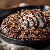 Keto Chocolate Skillet Cookie: Easy, Gooey Low Carb Skillet Dessert