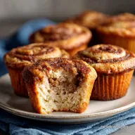 Keto Cinnamon Protein Muffins: Moist, Swirled, and Sugar Free