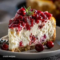 Keto Cranberry Cheesecake Pie Festive UltraCreamy Low Carb Treat