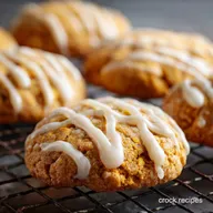 Keto Pumpkin Cookies: Soft Cakey with Cream Cheese Glaze