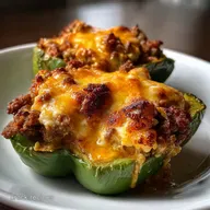 Keto Stuffed Peppers: Cheesy Beef Cauliflower Delight