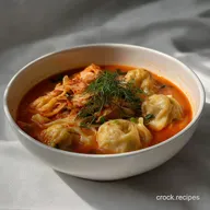 Kimchi and Dumpling Noodle Soup: Umami Powerhouse