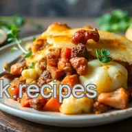 Delicious Add to Favourite + Print Lamb, Harissa & Cauliflower Shepherd's Pie By Ailsa Burt - A Spicy Twist on a Classic Comfort Food