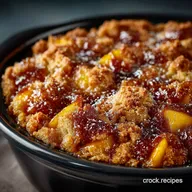 FussFree Crock Pot Peach Cobbler The Lazy Sunday Dessert