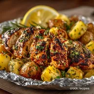 Lemon Herb Chicken and Potatoes Foil Packets The NoWash Wonder