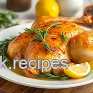 Delicious Herb-Infused Roast Chicken with Lemon & Rosemary: A Cozy Family Favorite!