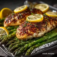 LemonGarlic Baked Chicken with Asparagus Foil Pack 25 Min CleanupFree Dinner