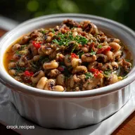 Lucky Food for the New Year with Black Eyed Peas: Savory