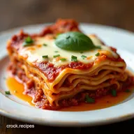Decadent Maggianos Style Lasagna with Rich Meat Sauce
