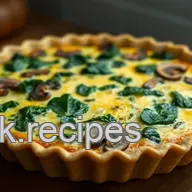Magnificent Mushroom & Spinach Crustless Quiche