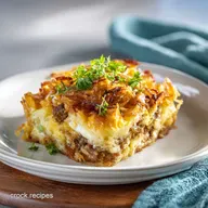 Breakfast Casserole Recipe with Sausage and Hash Browns