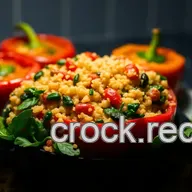 Delicious Low Carb and Vegetarian Recipes: Vibrant Mediterranean Stuffed Peppers