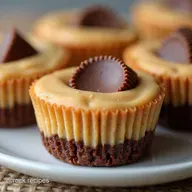 NoFuss Mini Peanut Butter Cup Cheesecakes Recipe