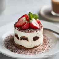 Mini Tiramisu Cups with Cocoa for 8 Servings