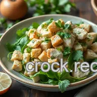 Easy & Juicy Mix Green Chicken Salad with Fresh Herbs: My Family&rsquo;s Favorite