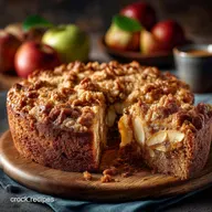 The Perfect Apple Walnut Cake Recipe with Buttery Streusel Topping