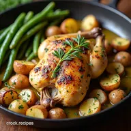 OnePan Garlic Herb Chicken with Crispy Potatoes Green Beans