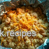 Easy Camping Meal Ideas: One-Pot Cheesy Chicken and Rice Foil Packets