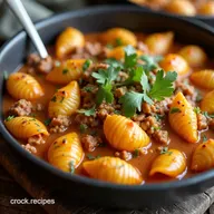 OnePot Creamy Beef Shells Comfort Food Made Easy