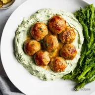 Greek Chicken Meatballs Tzatziki My Super Easy Recipe