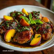 Peach Balsamic Chicken Pan-Seared in 30 Minutes