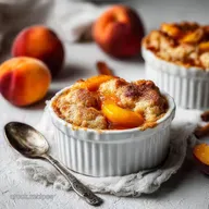 Peach Cobbler Easy Recipe with Canned Peaches and Cinnamon in 50 Minutes