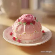 Princess Birthday Cake with Silky Raspberry Buttercream