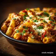 Proper Baked Ziti Casserole Rich Meat Rag&ugrave; Ricotta Mozzarella