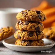 Soft Chewy Pumpkin Chocolate Chip Oatmeal Cookies Baked