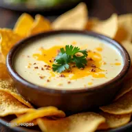 Mexican Restaurant Style White Cheese Dip Easy Queso